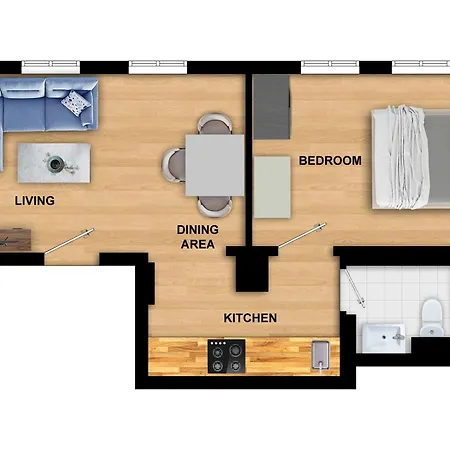 Apartment Behind Bryggen - Renovated - Budget Friendly *